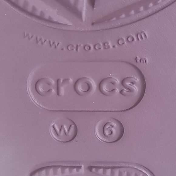 Crocs Classic Platform Slides Sandals Dark Cherry Size 6 - Picture 12 of 13